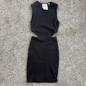 Black cutout mini dress XXS